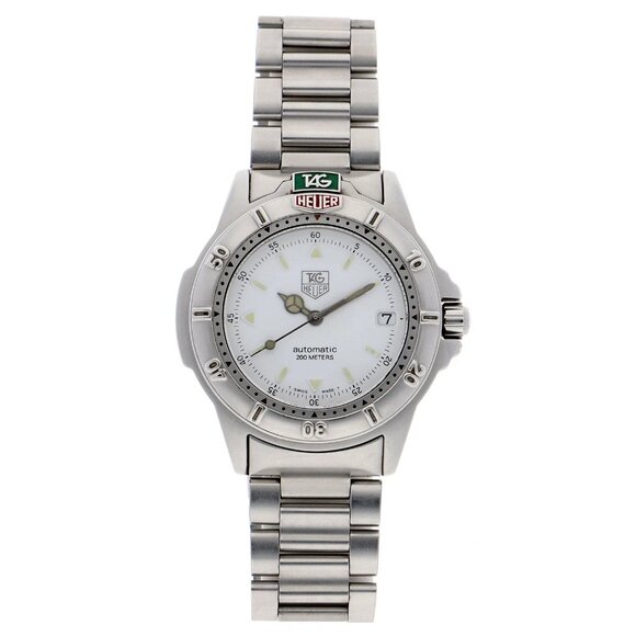 TAG HEUER 699.706 4000 Series Date white SS AT - Picture 6 of 6